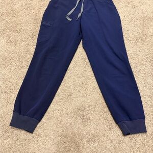 Figs Zamora High Waisted Navy Blue Joggers